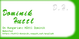 dominik huttl business card